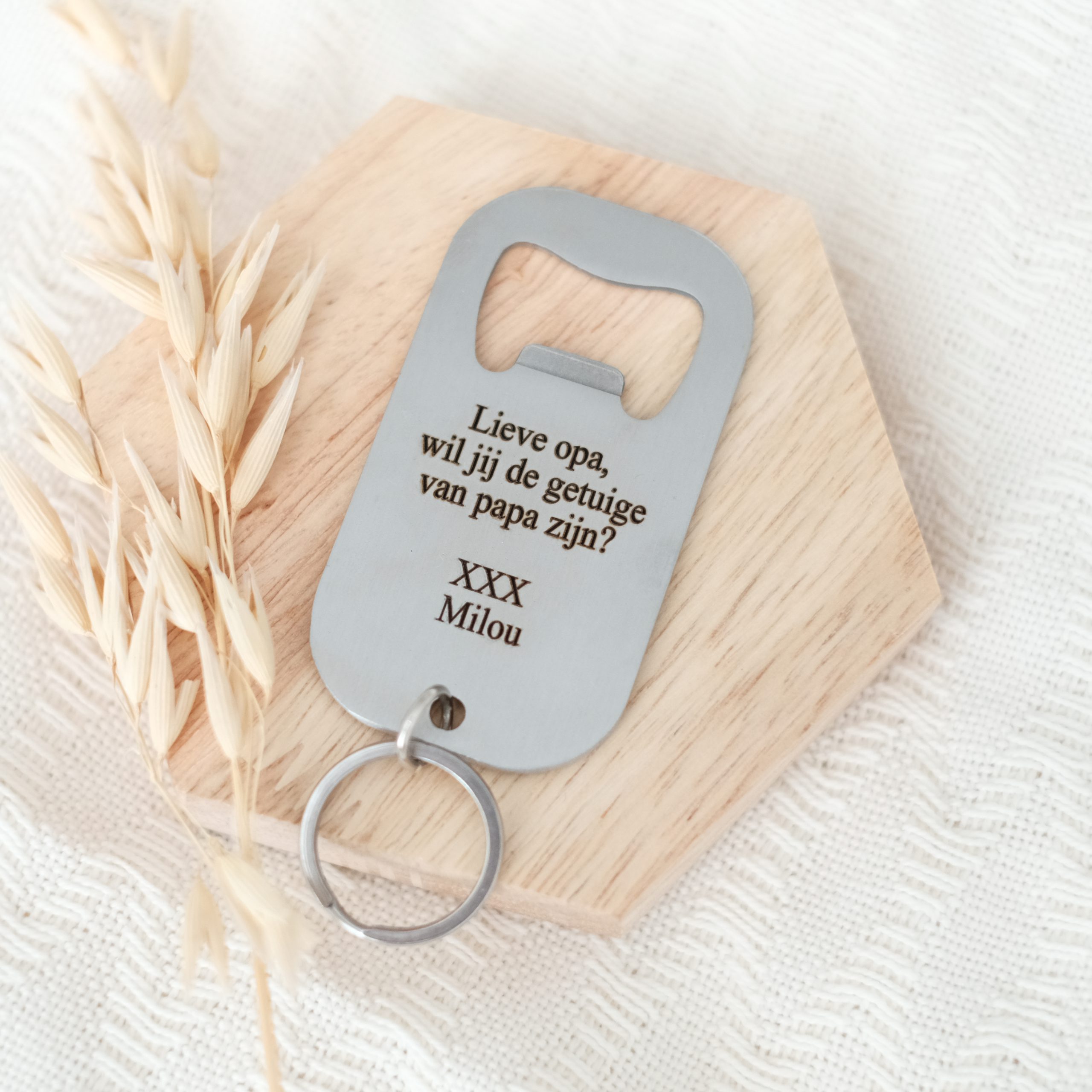 Sleutelhanger graveren