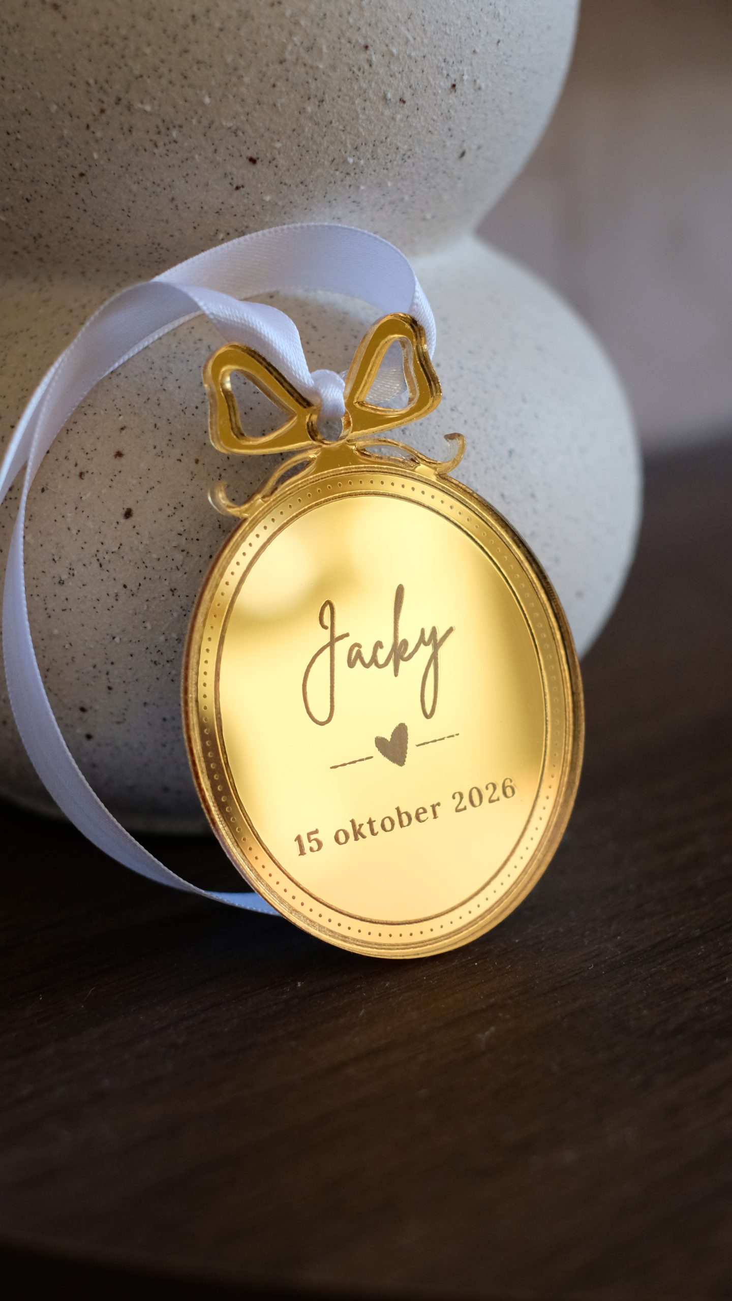 Kerstbal gepersonaliseerd - graveren - Afbeelding 2